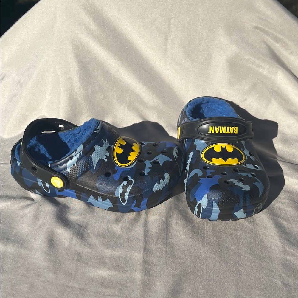 Batman Kids crocs Slippers - Blue and Black